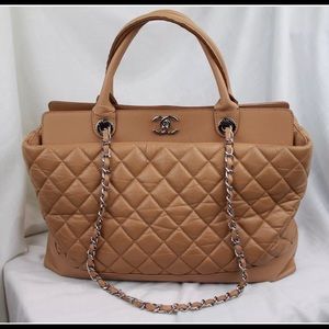 Chanel Be CC CRUISE COLLECTION Tan Crinkle Calf